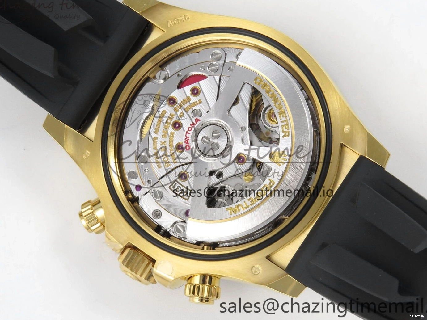 on Dial Daytona 1:1 YG Strap THBF Black SH4131 Edition Best 126518LN Oysterflex 0223